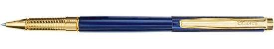 салиас ручки, ручка роллер Салиас Гдов синий лак с отделкой золотом